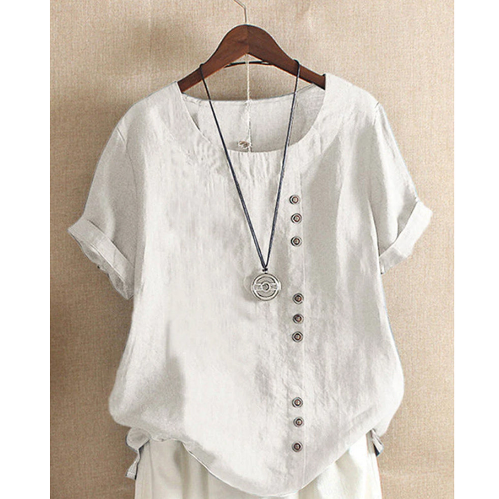 Blouse Femme Chic à Manches Courtes | Élégante et Confortable