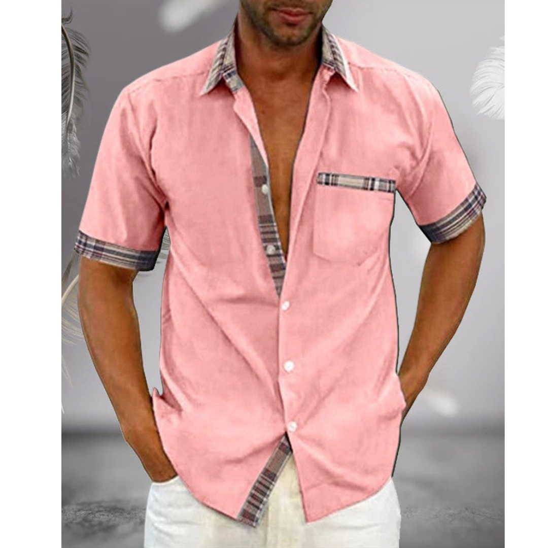 Men's Classic Short Sleeve Shirt | Breathable Elegant