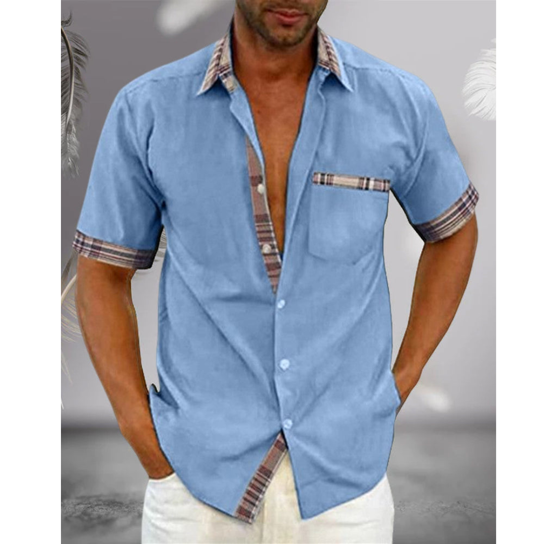 Men's Classic Short Sleeve Shirt | Breathable Elegant