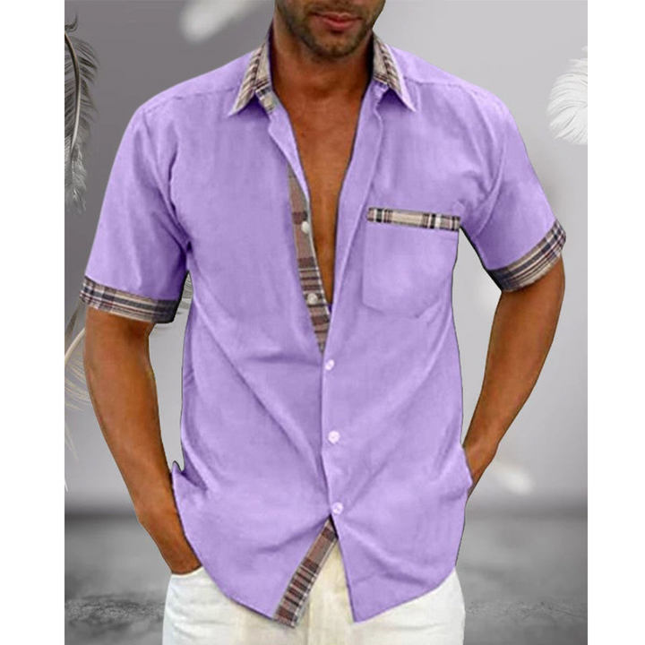 Men's Classic Short Sleeve Shirt | Breathable Elegant