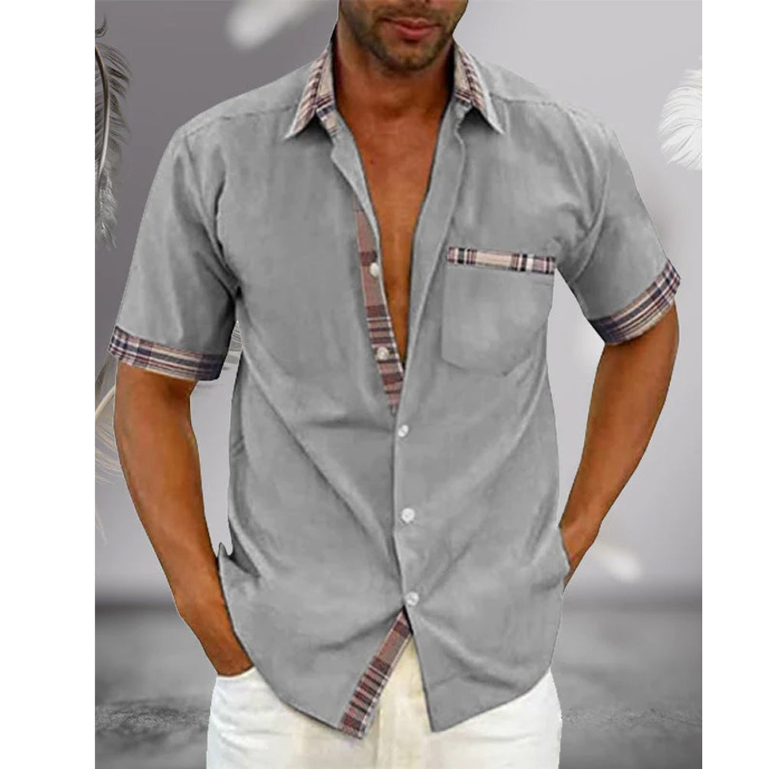Men's Classic Short Sleeve Shirt | Breathable Elegant