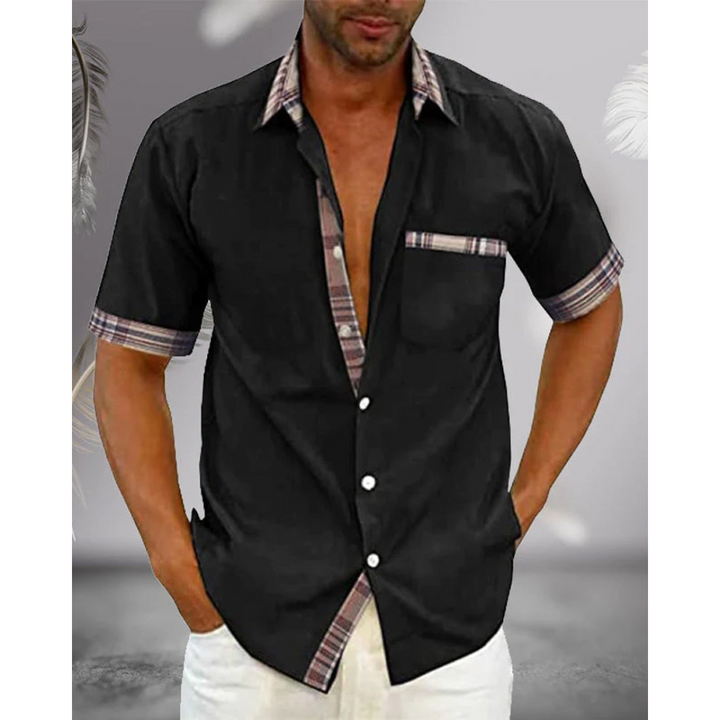 Men's Classic Short Sleeve Shirt | Breathable Elegant