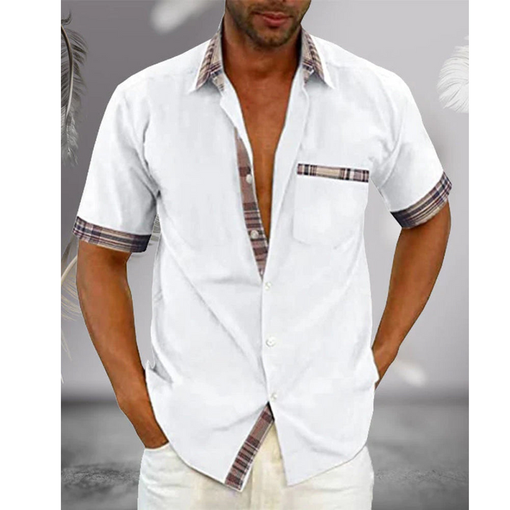 Men's Classic Short Sleeve Shirt | Breathable Elegant