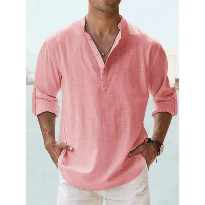 Men's Breathable Linen Shirt | Elegant &amp; Lightweight 