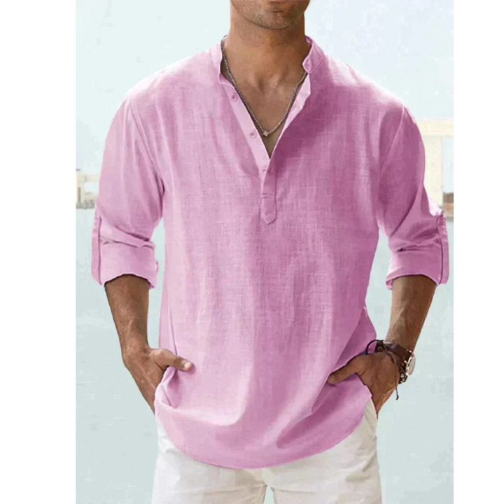 Men's Breathable Linen Shirt | Elegant &amp; Lightweight 