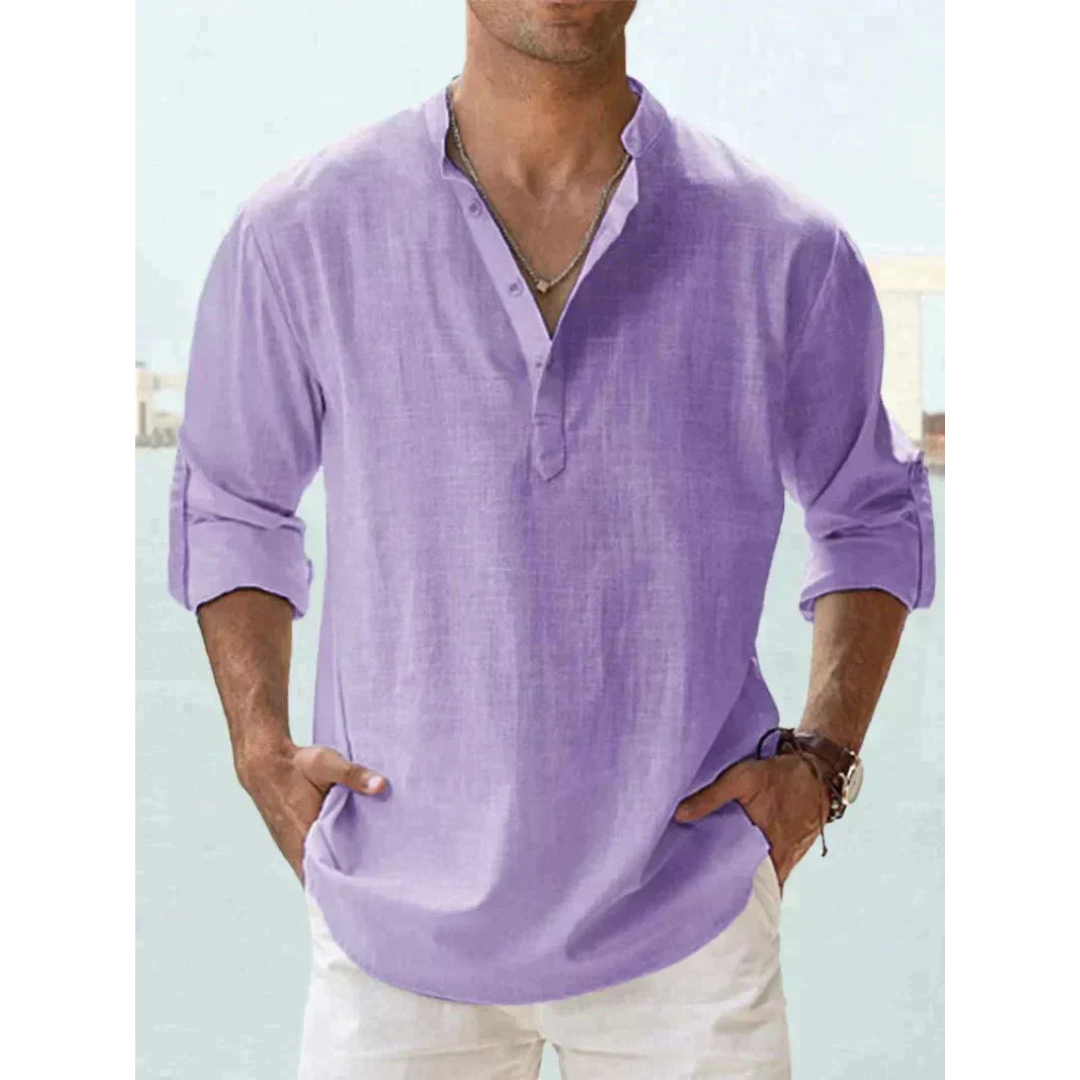 Men's Breathable Linen Shirt | Elegant &amp; Lightweight 
