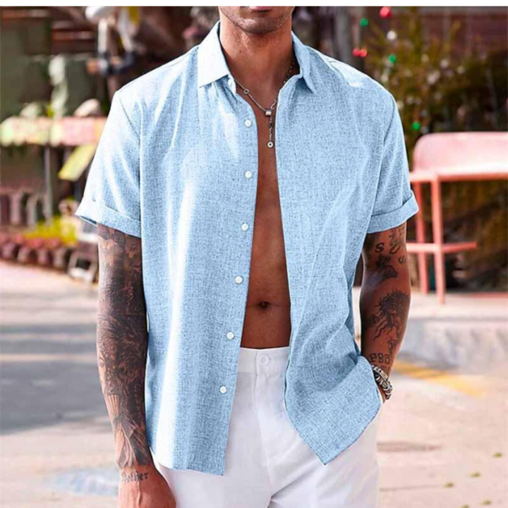 Chemise d’Été Respirante pour Homme | Élégance Intemporelle
