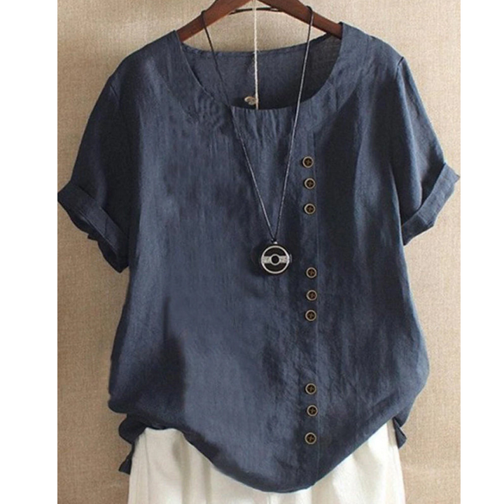 Blouse Femme Chic à Manches Courtes | Élégante et Confortable