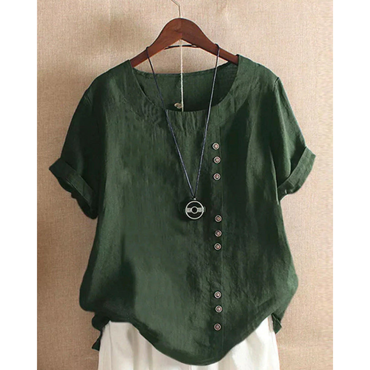 Blouse Femme Chic à Manches Courtes | Élégante et Confortable