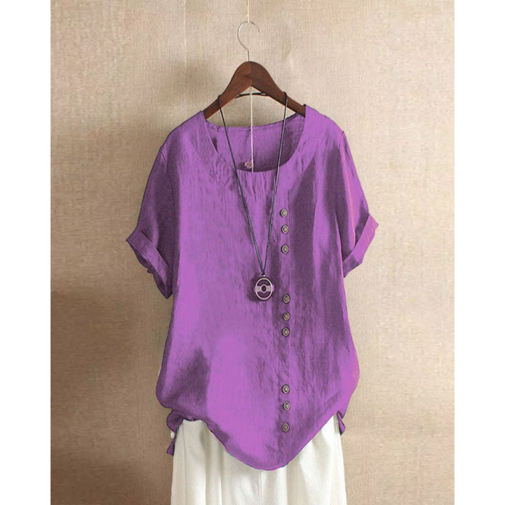 Blouse Femme Chic à Manches Courtes | Élégante et Confortable