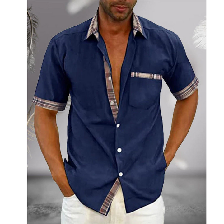 Men's Classic Short Sleeve Shirt | Breathable Elegant