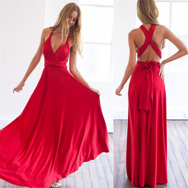 Robe Longue Femme Polyvalente | Élégante & Sans Manches