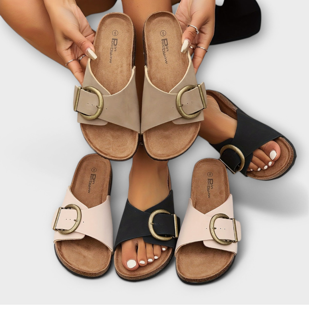 Sandales Femme en Liège | Brides Réglables & Confort Léger