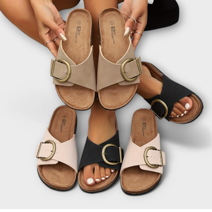Sandales Femme en Liège | Brides Réglables & Confort Léger