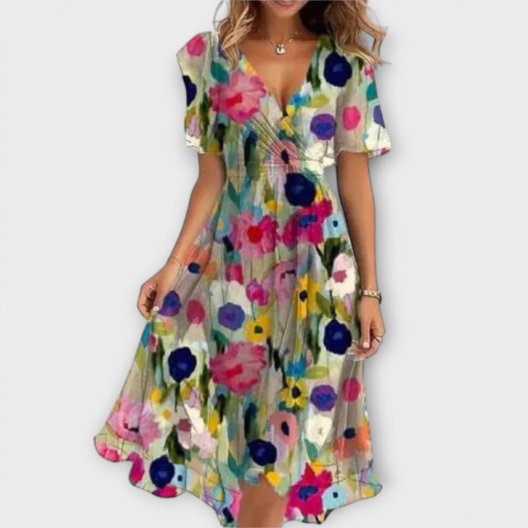 Damenkleid mit V-Ausschnitt | Figurbetont &amp; Atmungsaktiv