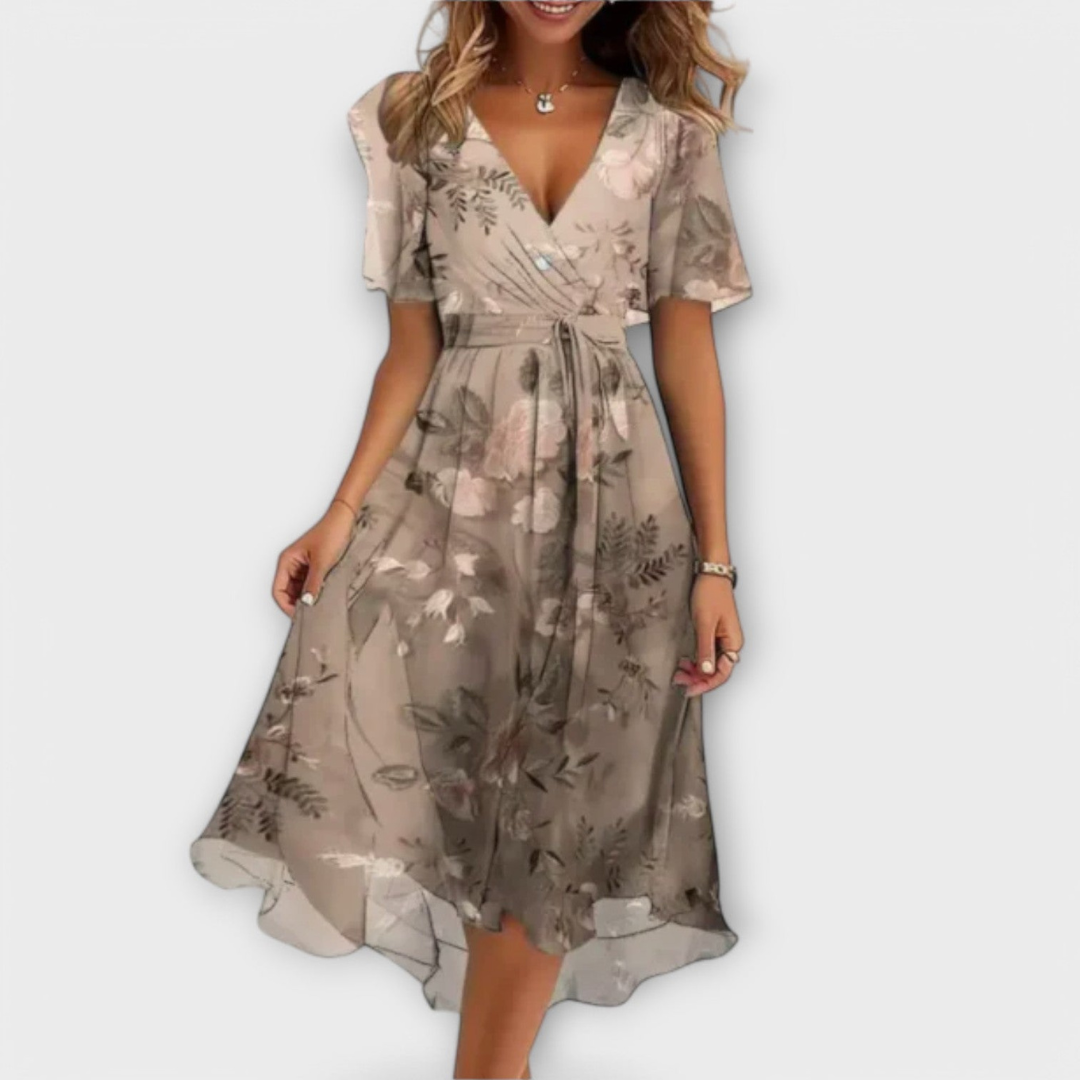 Damenkleid mit V-Ausschnitt | Figurbetont &amp; Atmungsaktiv