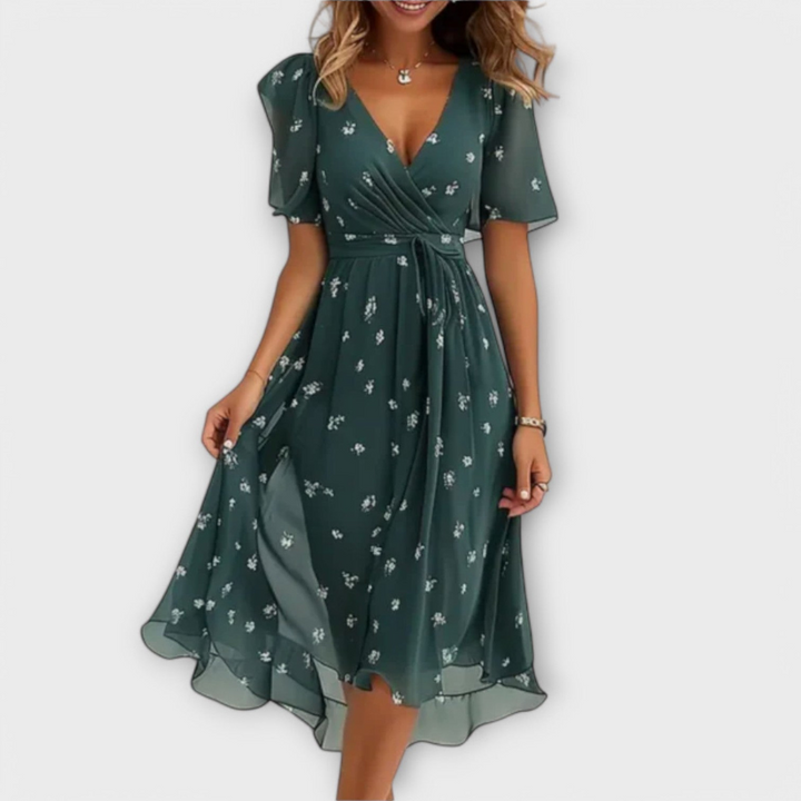 Damenkleid mit V-Ausschnitt | Figurbetont &amp; Atmungsaktiv