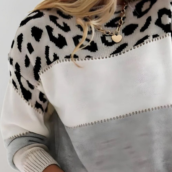 Pull Femme en Maille Léopard | Doux & Tendance