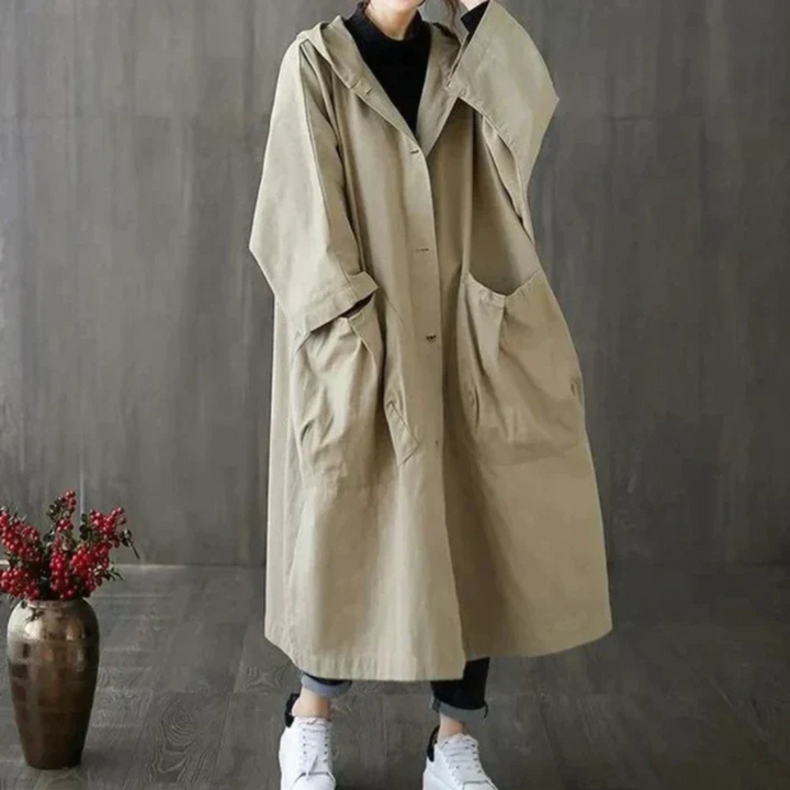 Manteau Long Femme Imperméable | Élégant & Coupe-Vent
