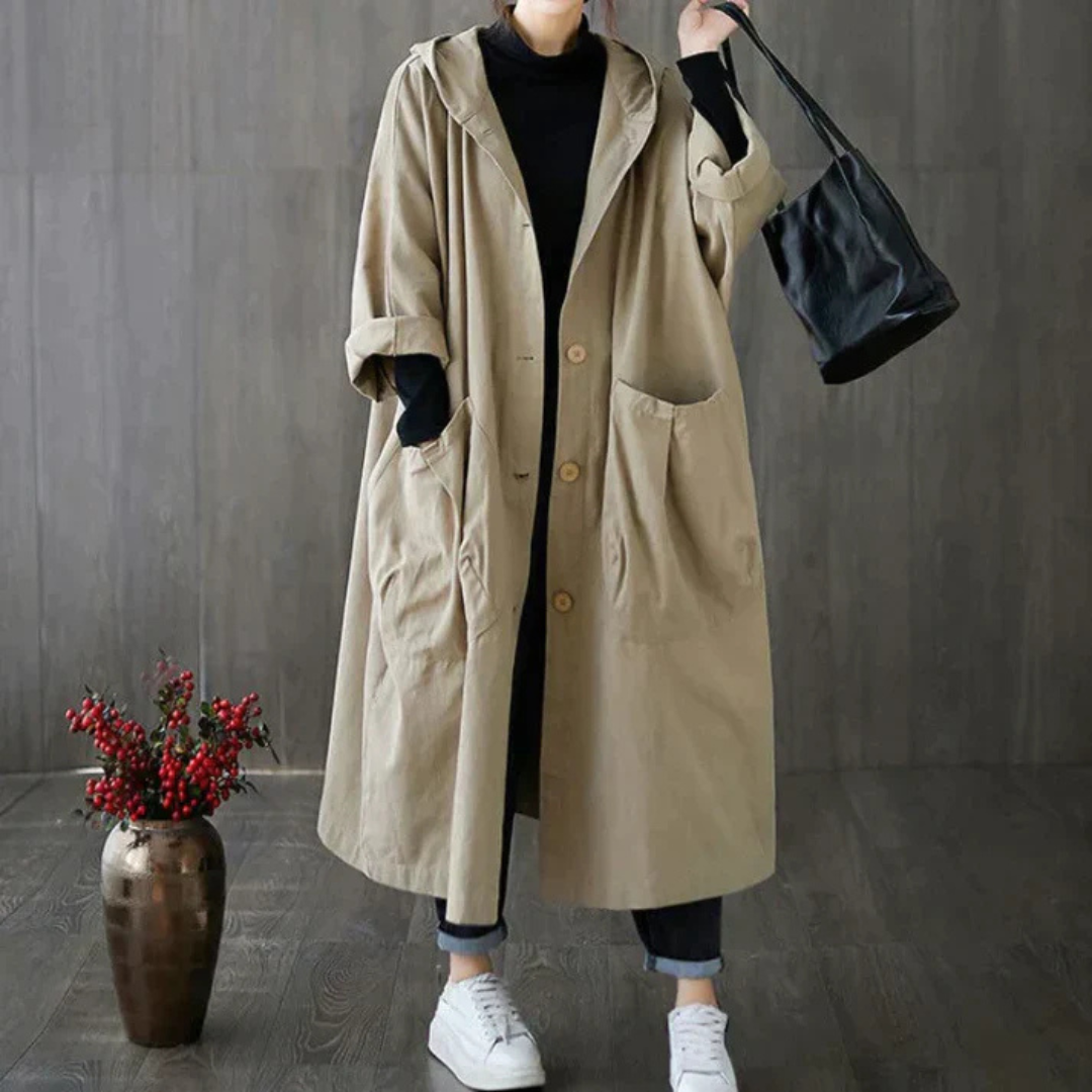 Manteau Long Femme Imperméable | Élégant & Coupe-Vent