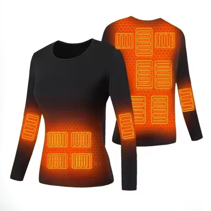 Ensemble de sous-vêtements chauffants - ThermoGrid - Alimentation USB - Couches thermiques