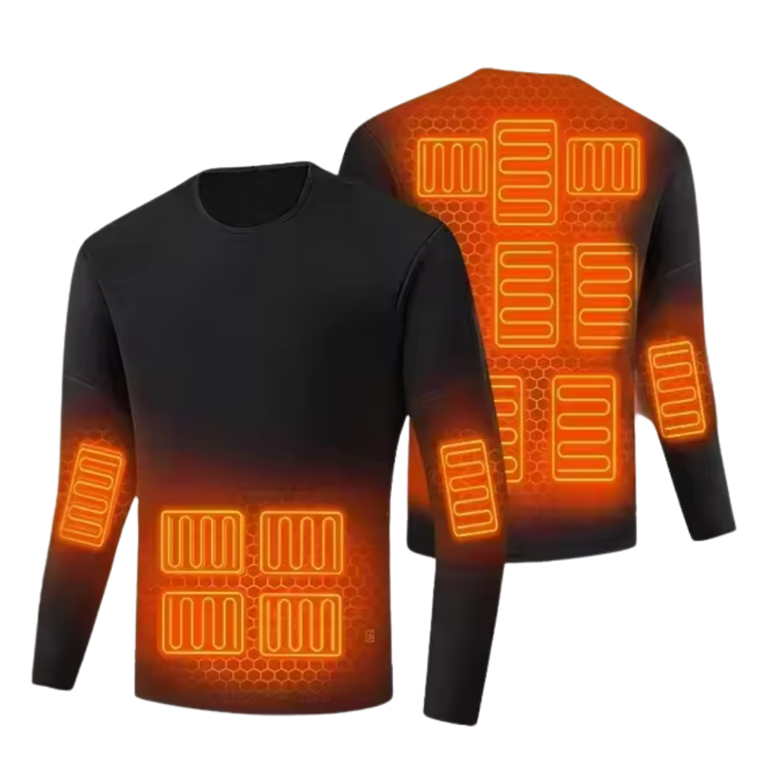 Ensemble de sous-vêtements chauffants - ThermoGrid - Alimentation USB - Couches thermiques