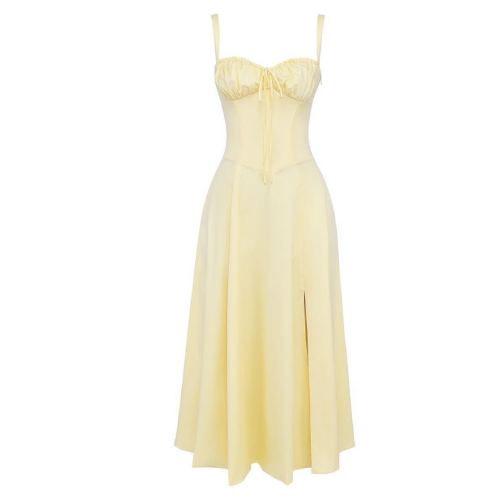 Robe Midi Kiana à Corset | Élégance et Silhouette Féminine