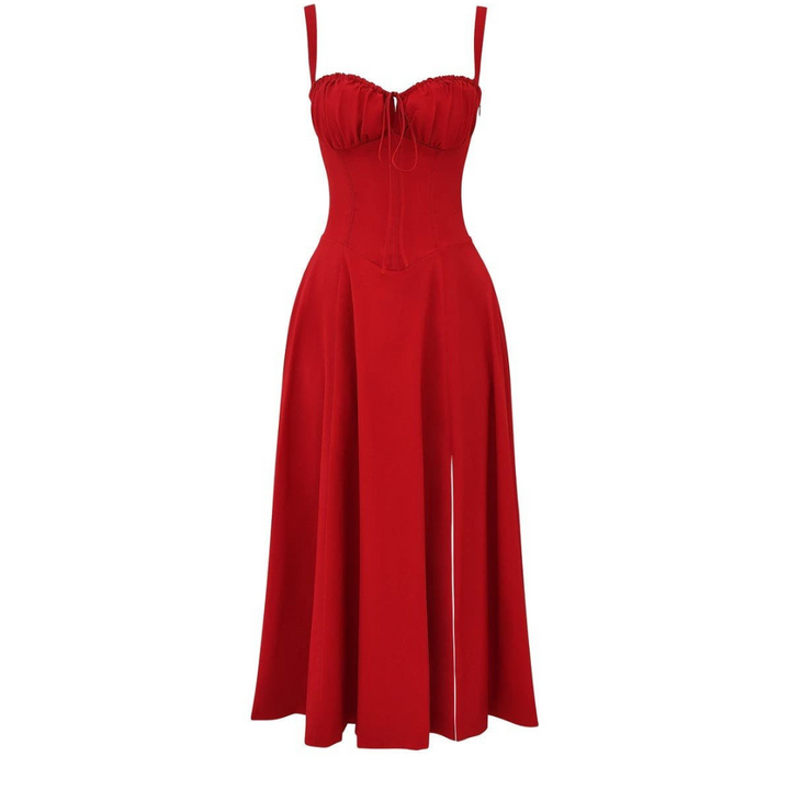 Robe Midi Kiana à Corset | Élégance et Silhouette Féminine