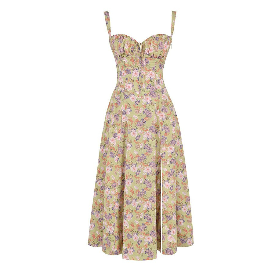 Robe Midi Kiana à Corset | Élégance et Silhouette Féminine