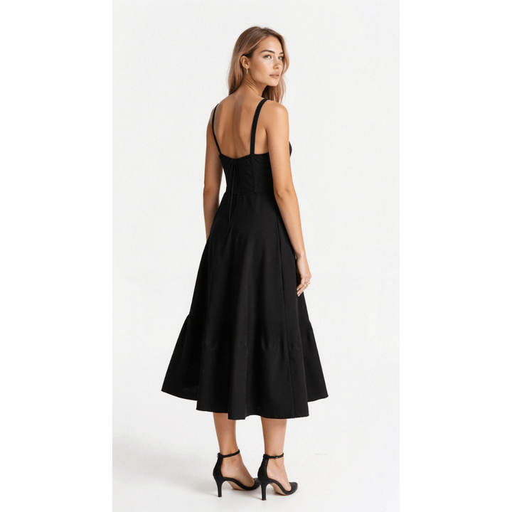 Robe Midi Kiana à Corset | Élégance et Silhouette Féminine