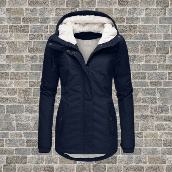 Parka Plissée Élégante pour Femme | Avec Capuche