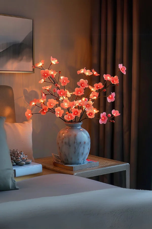 Blossom’s Embrace | Lampe Décorative Florale à Lumière Douce