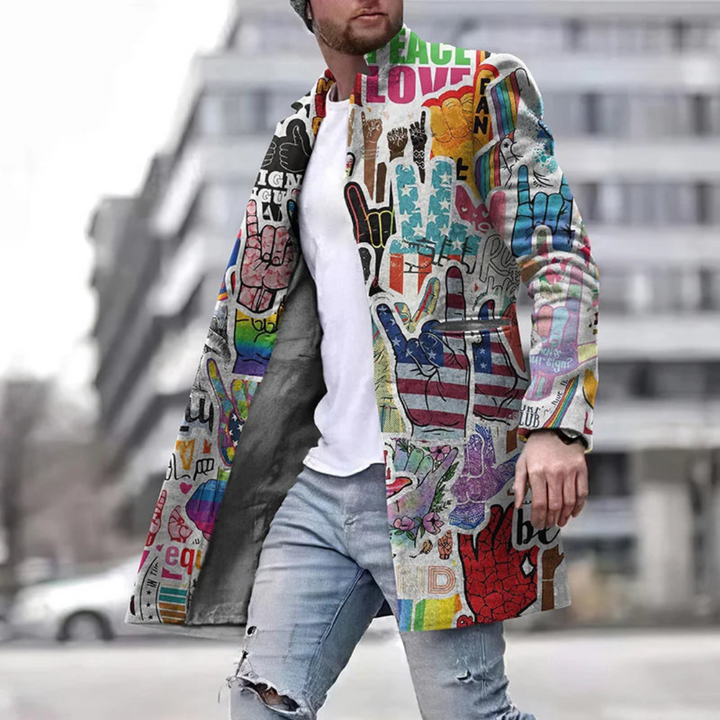 Manteau Homme Graphique et Stylé | Léger & Long