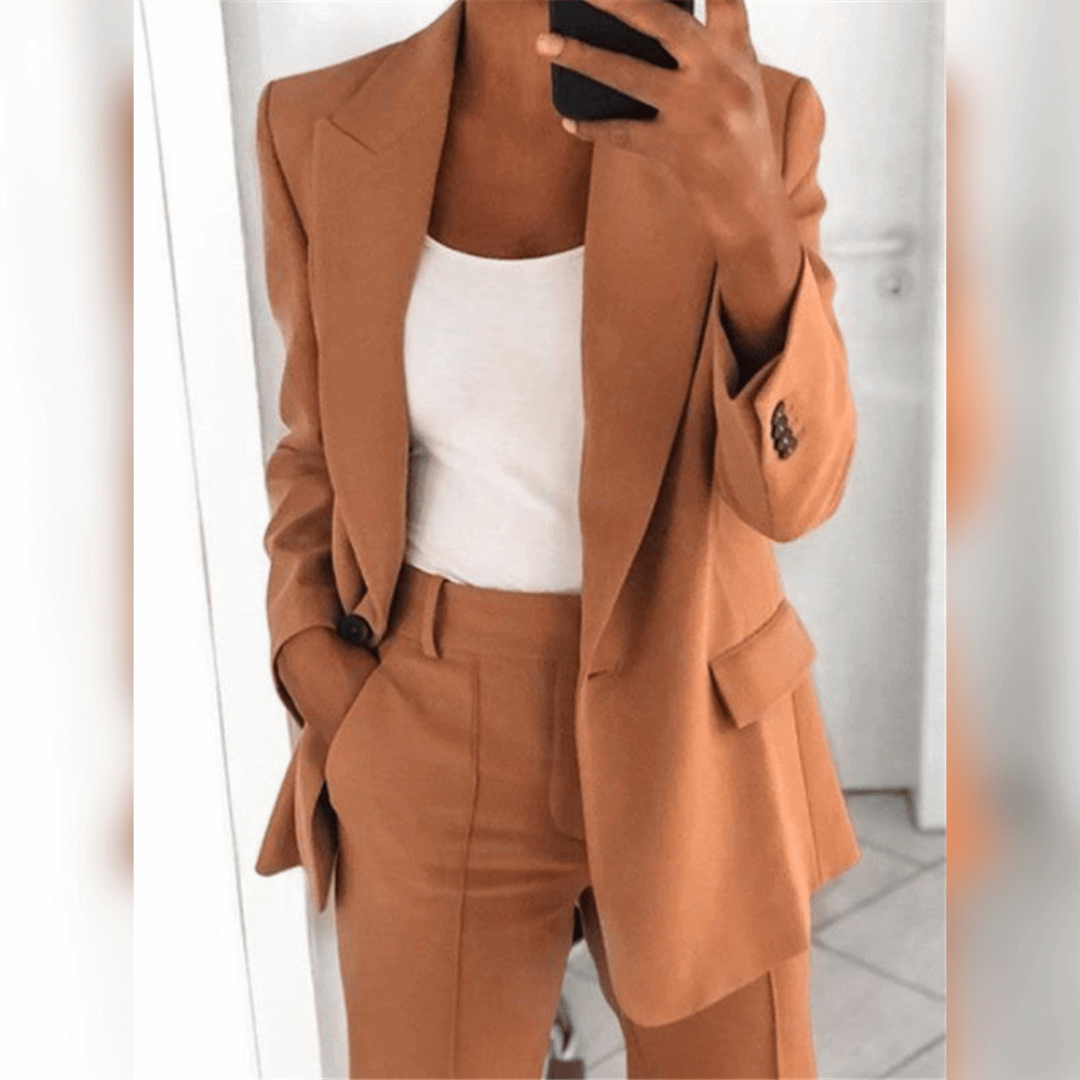 Elegant Women's 2 Piece Suit | Slim Fit