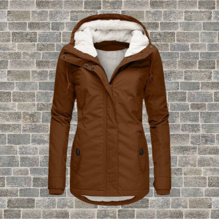 Parka Plissée Élégante pour Femme | Avec Capuche