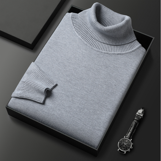 Men's Soft Turtleneck Sweater | Stylish Comfort