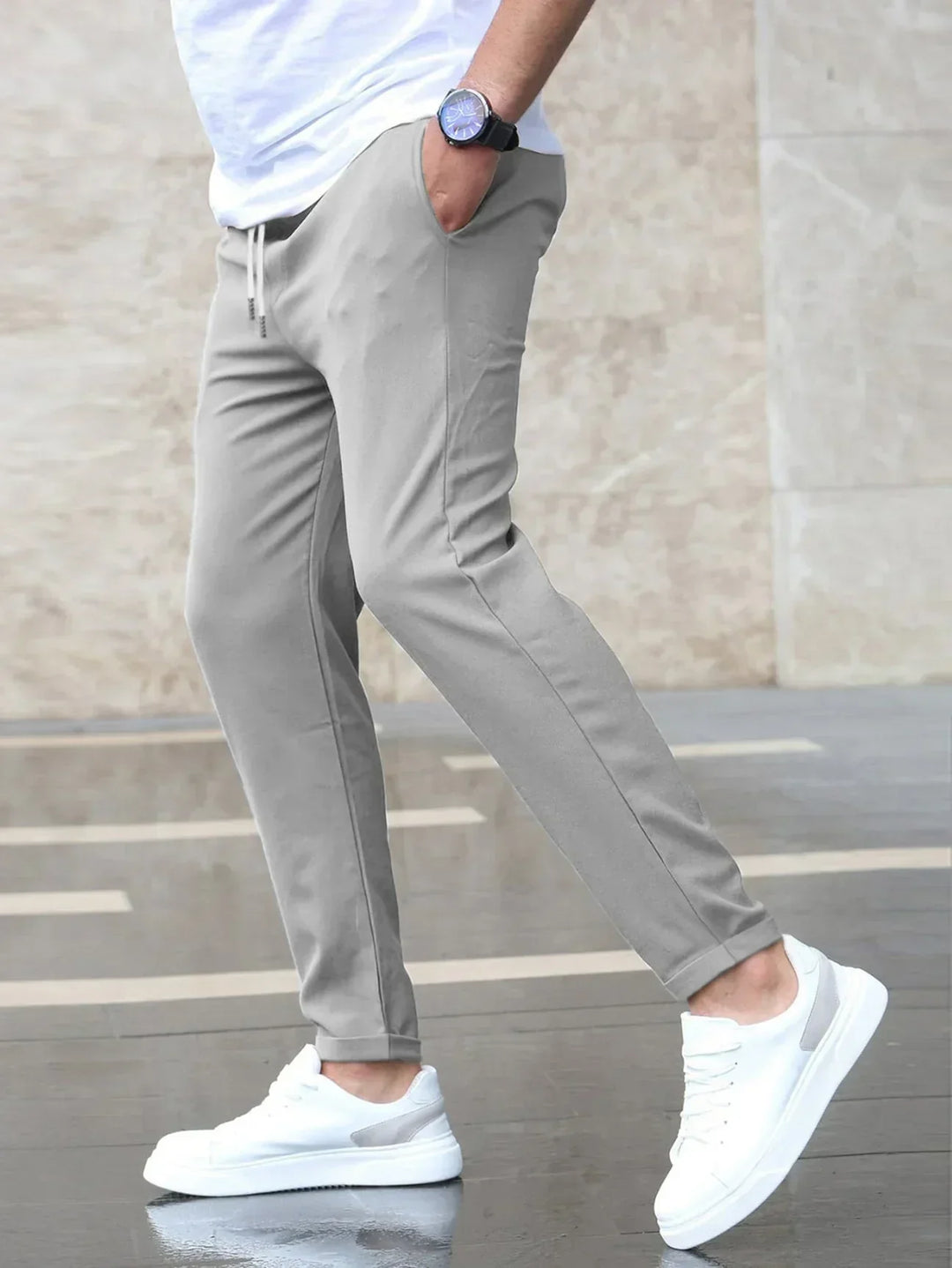 Pantalon Stretch Homme Élégant | Confort & Style