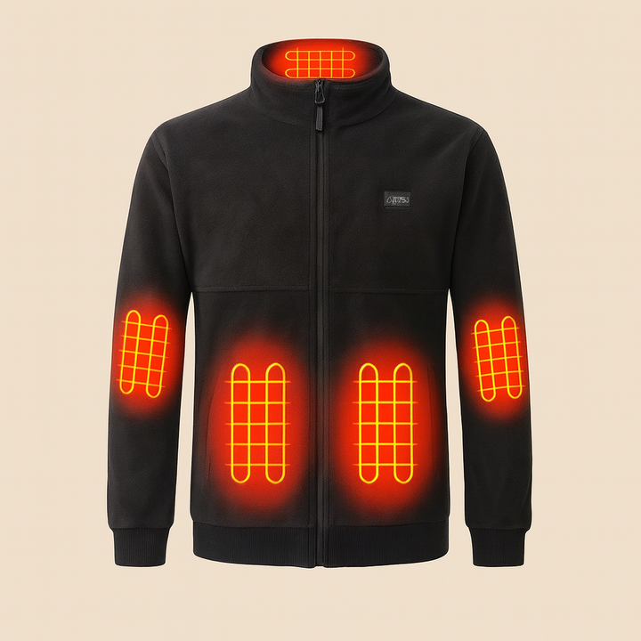 Veste chauffante pour hommes - ThermoVare - Alimentation USB - Multizone