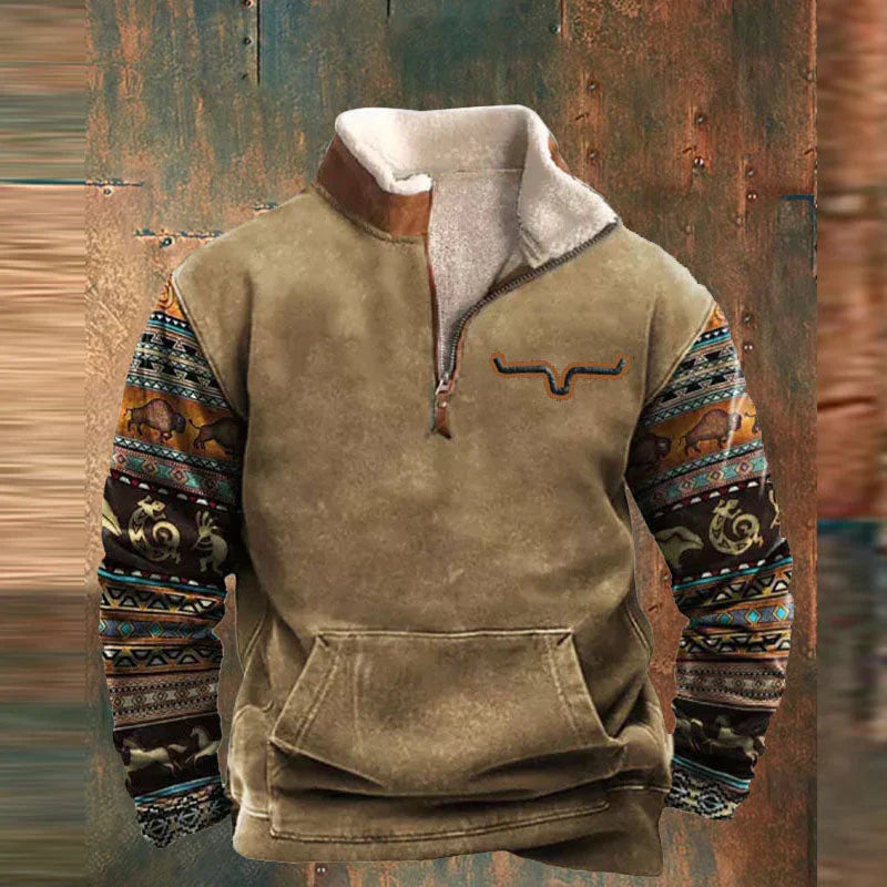 Men's Modern Zip-Up Sweater | Slim Fit