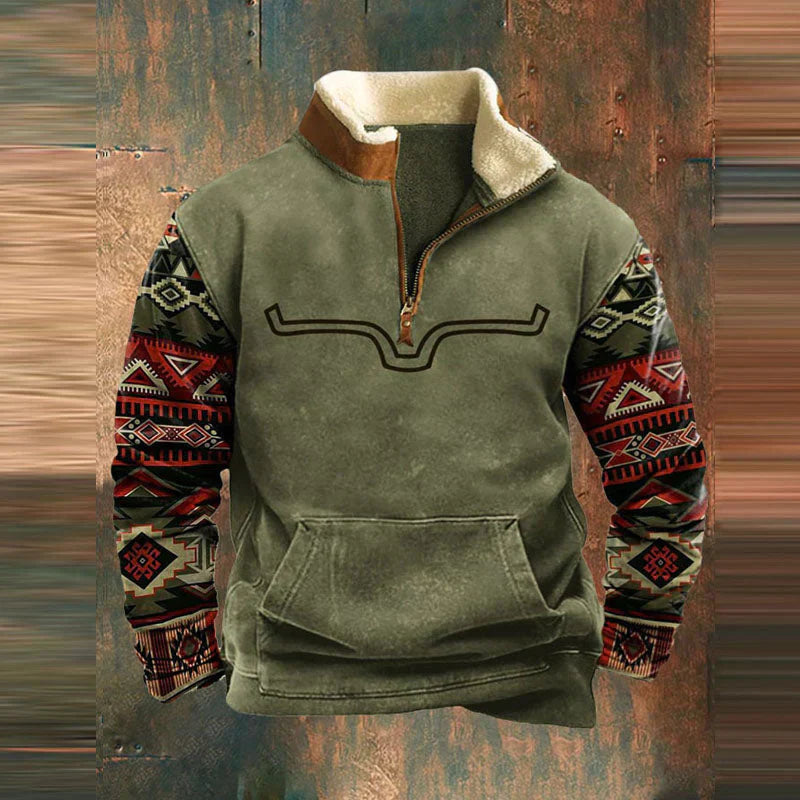 Men's Modern Zip-Up Sweater | Slim Fit