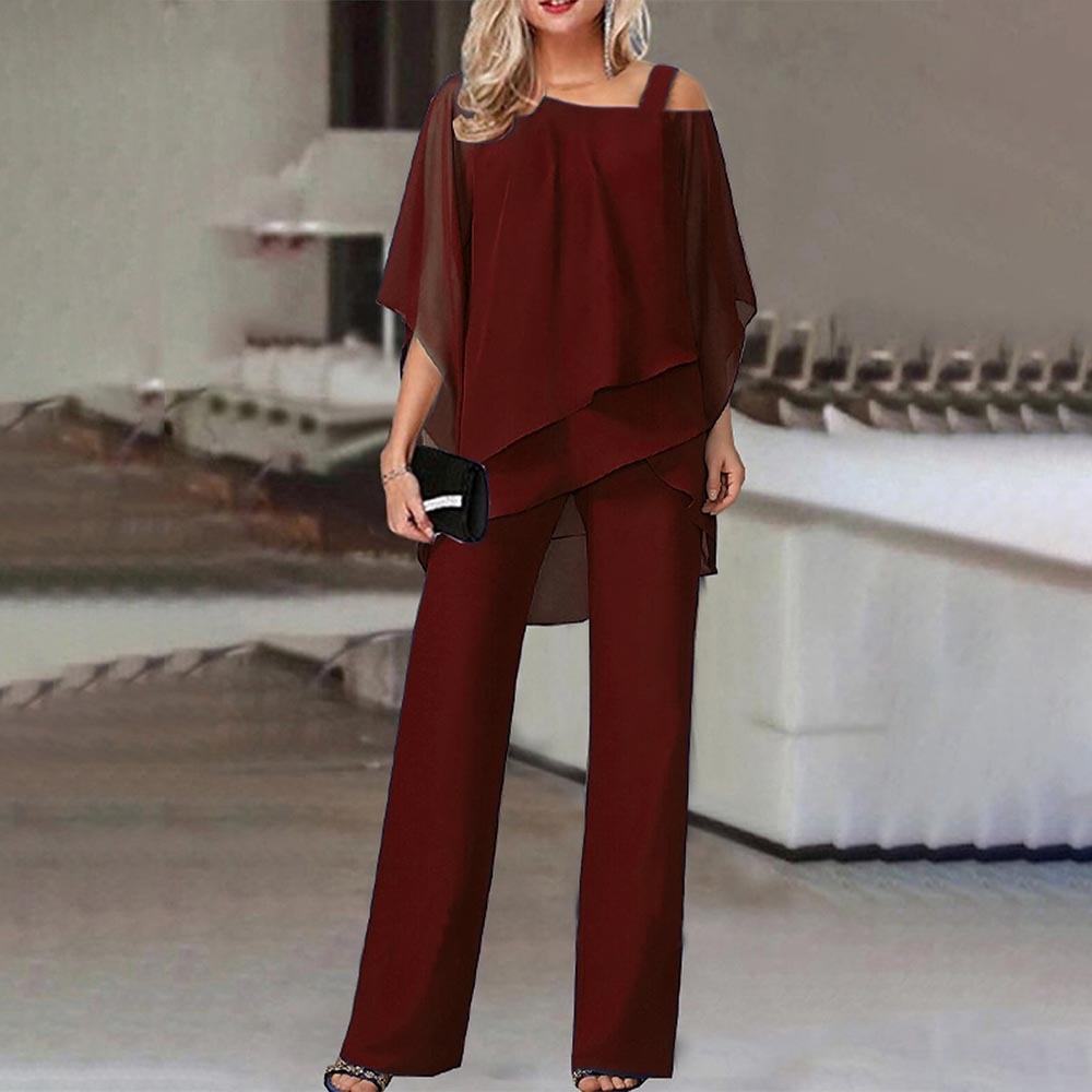 Combinaison Élégante Épaules Dénudées Pour Femme | Ensemble Chic