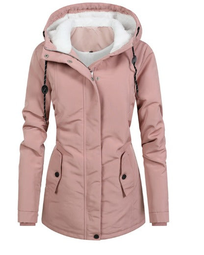 Parka Plissée Élégante pour Femme | Avec Capuche