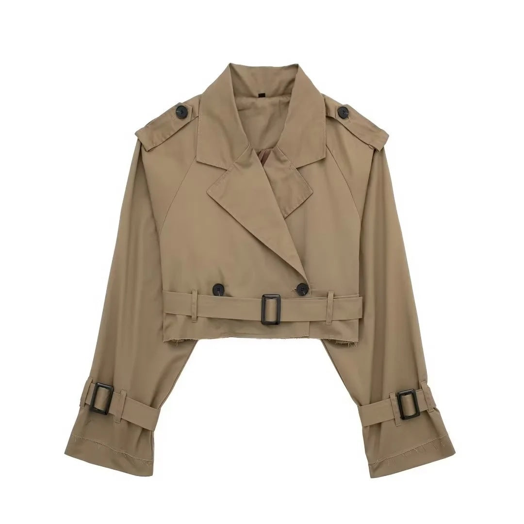 Women's Short Trench Coat – Transitional Seasons