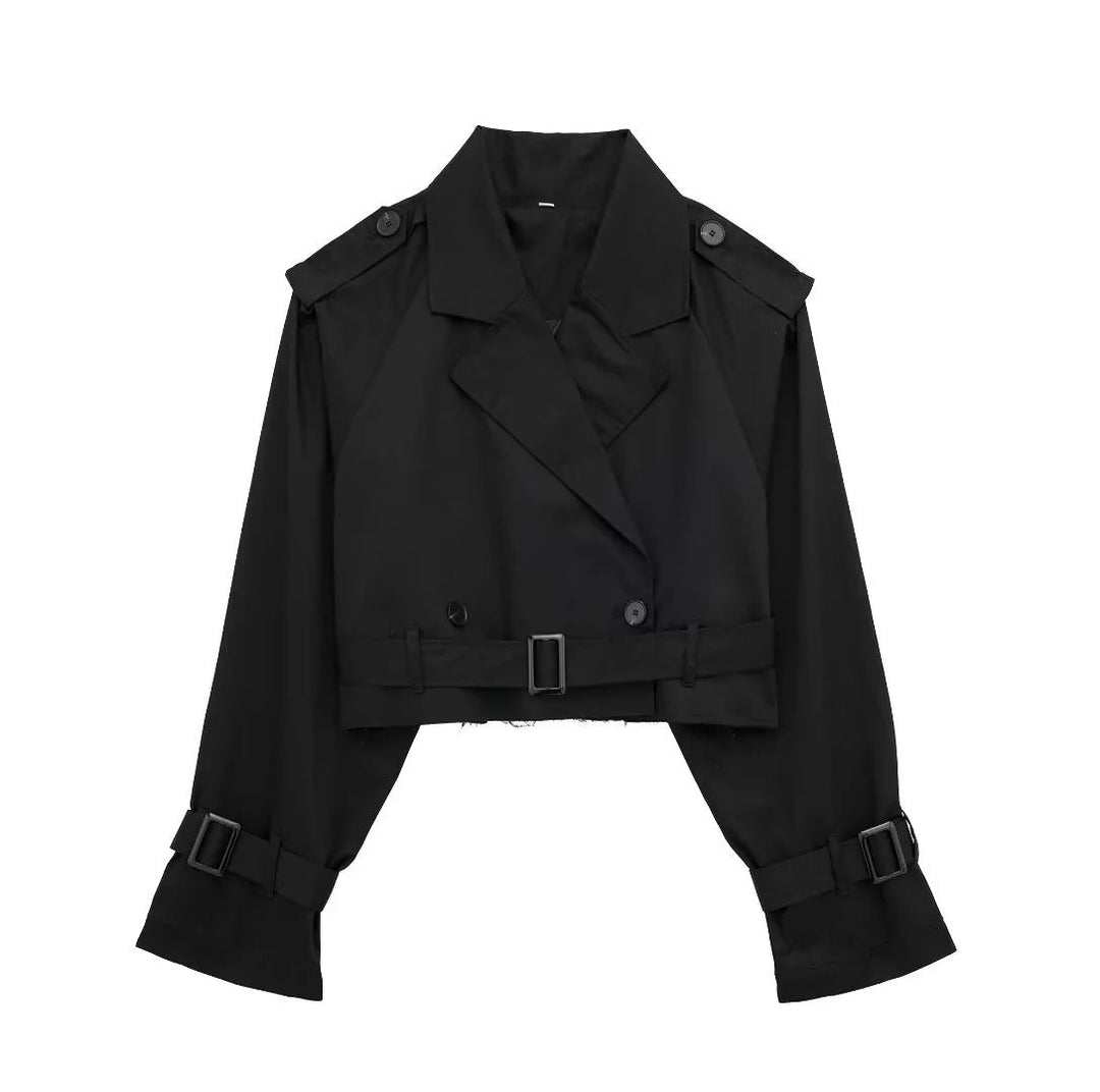 Women's Short Trench Coat – Transitional Seasons