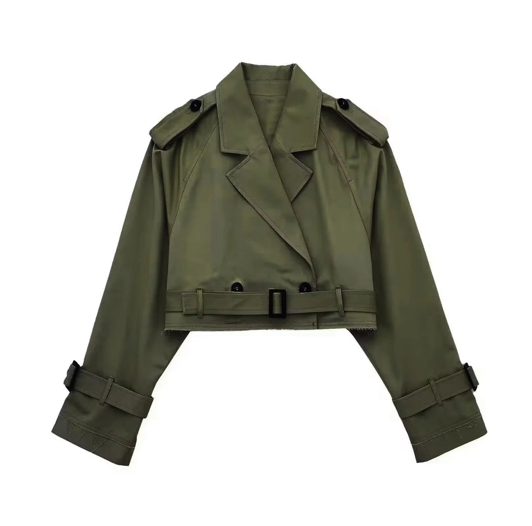 Women's Short Trench Coat – Transitional Seasons