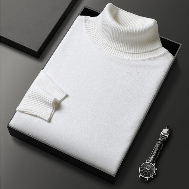 Men's Soft Turtleneck Sweater | Stylish Comfort