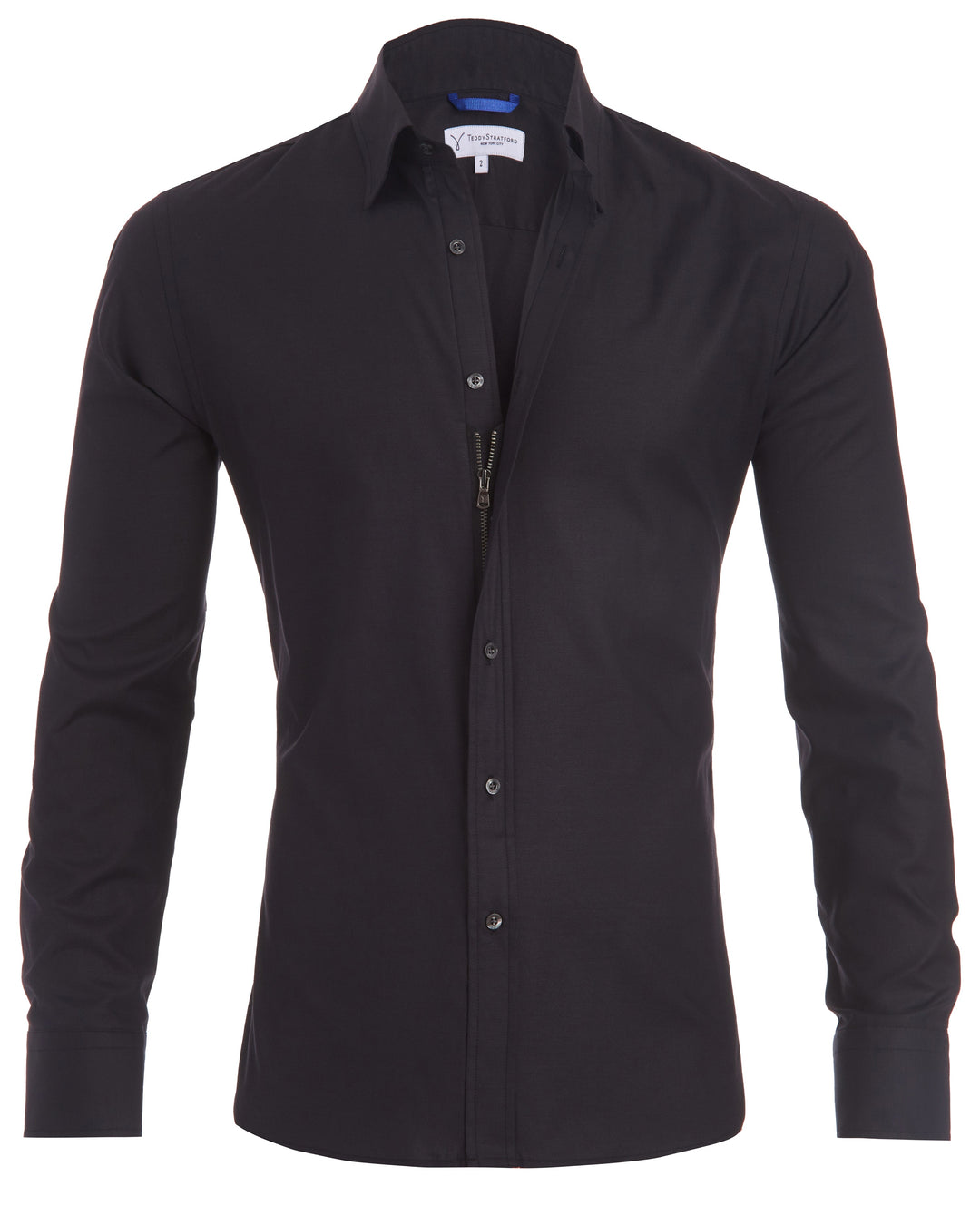 Men's Slim Fit Shirt | Hidden Zip Closure
