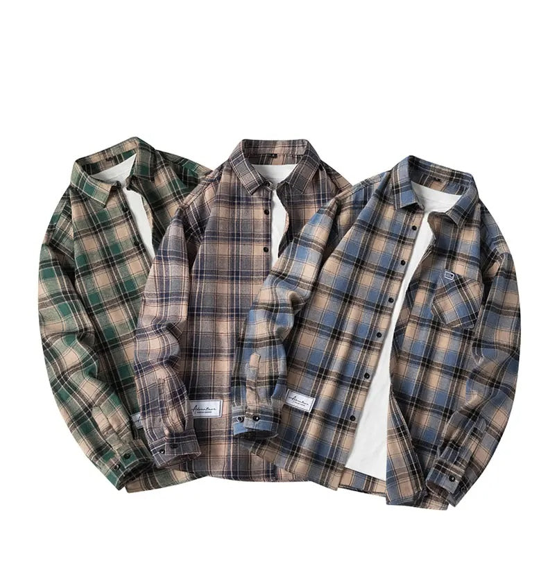 T-Shirt À Carreaux Classique Pour Hommes | Coupe Décontractée