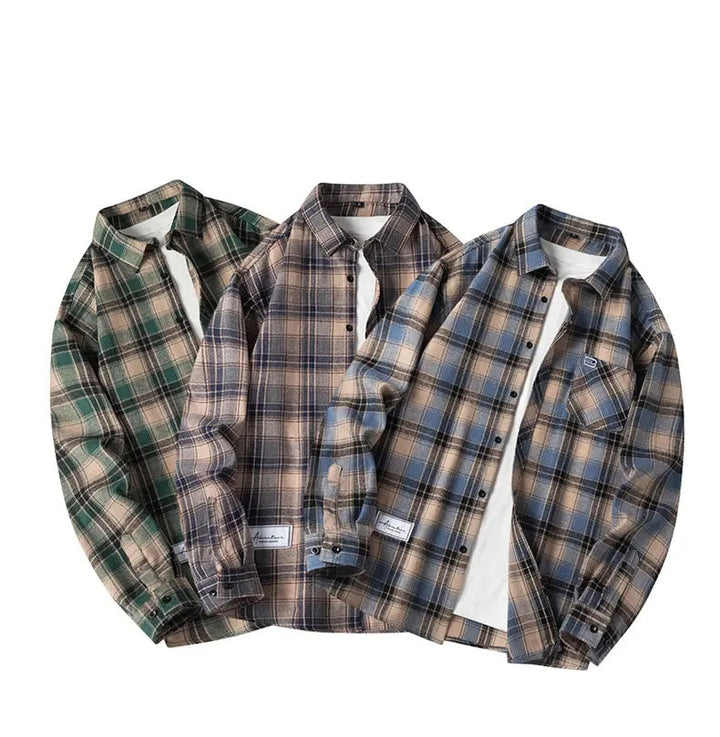 T-Shirt À Carreaux Classique Pour Hommes | Coupe Décontractée