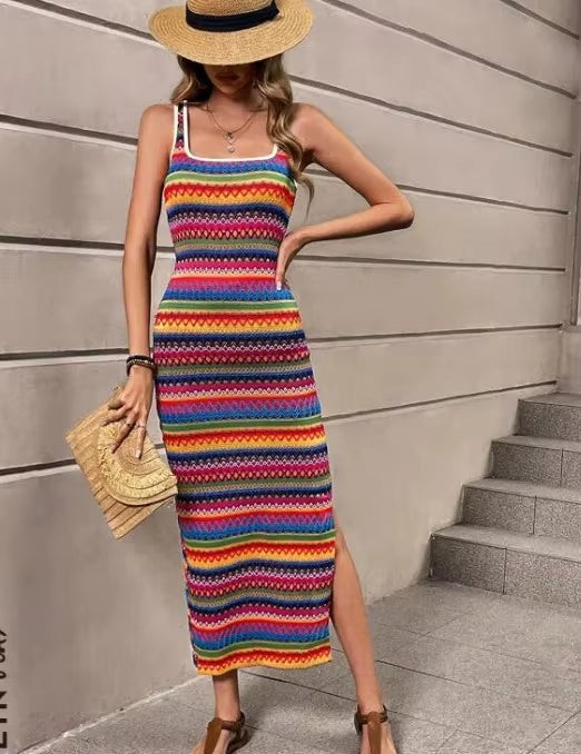 Robe D'Été Bohème Moulante Pour Femme | Midi